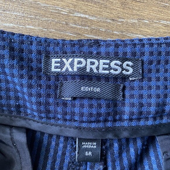 Express Editor Plaid Size 6 Regular Length Pants - Picture 3 of 7